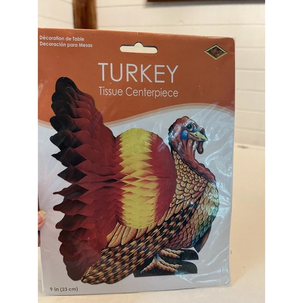 Lot Of 7 Craft Kits & Thanksgiving Decorations Turkeys Pumpkins Animals Leaves